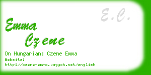 emma czene business card